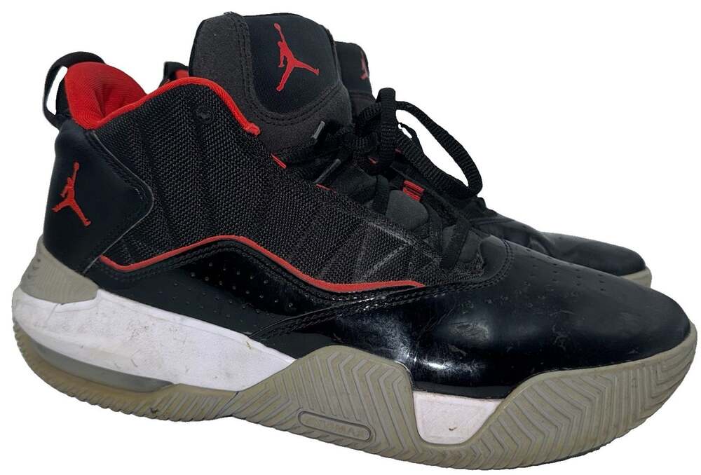 Jordan Stay Loyal Patent Bred Mens Size 10.5 Black Red Shoes DB2884-001